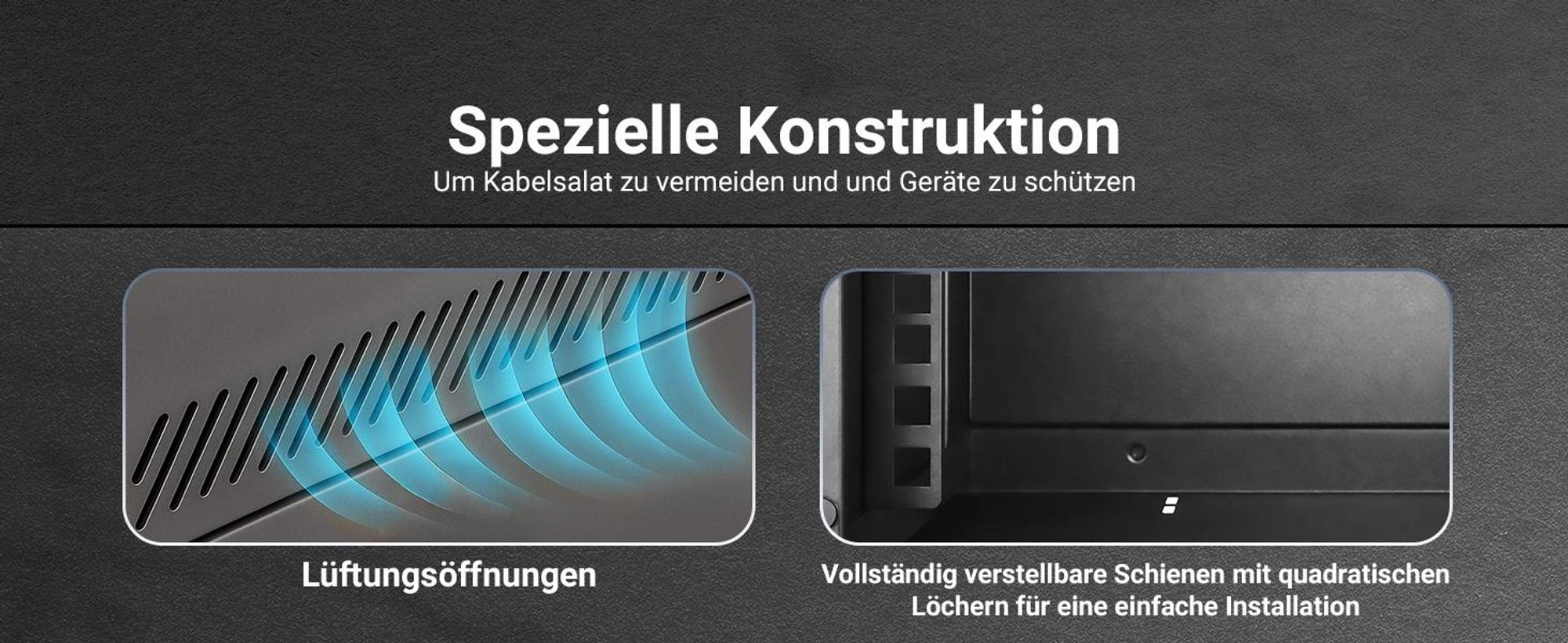 Extralink LITE 4U 10 280X310 WALL-MOUNTED RACKMOUNT CABINET BLACK, Freistehendes/wand-/bodenmontiertes Regal, 4U, 15 kg, Schwarz