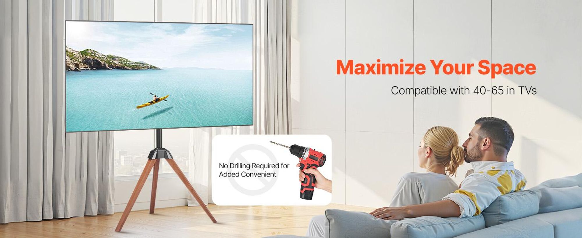 VEVOR Rollender TV-Ständer, Mobiler TV-Wagen für 35-100 Zoll LED/LCD/OLED Flach-/Curved-TVs, Tragbarer Monitorständer mit Rädern für bis zu 198 lbs für Wohnzimmer, Schlafzimmer, Büro, Außenbereich, Max VESA 800x600mm, Kein Tablett-a, 3 Halterungen