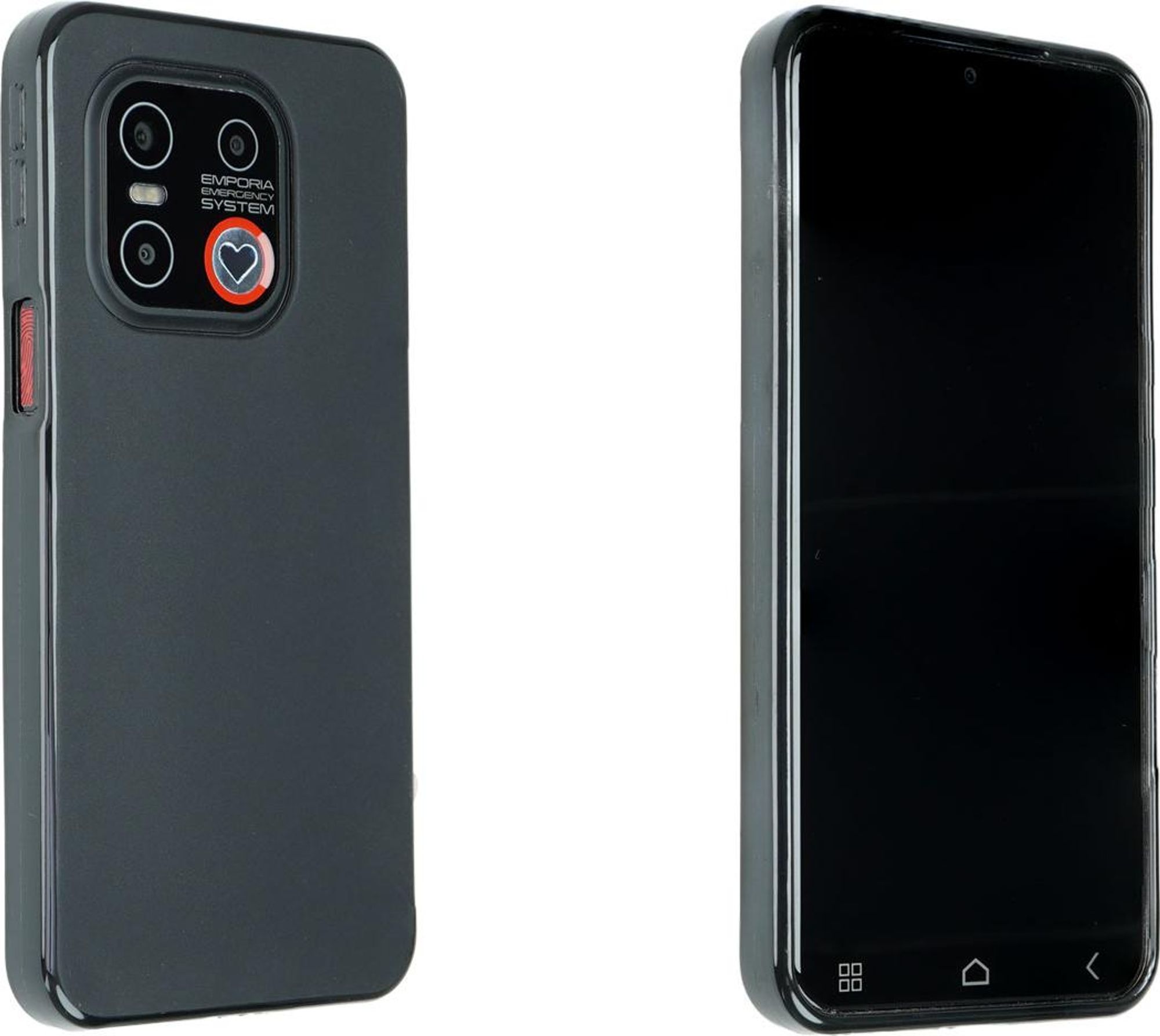 caseroxx Schutz-Hülle TPU-Hülle kompatibel mit Emporia SMART.ME7 / 7lite / 7mini, Gummi Handy Tasche schwarz  Bild 1