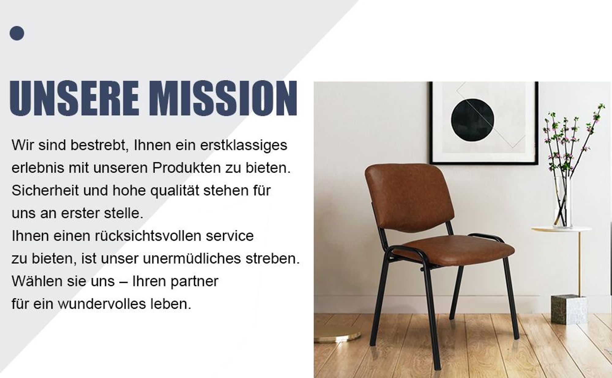 5 Stück Besucherstuhl,stapelbare Gaststühle, PU, Stahlrahmen, 55×40.5×77 cm, Tragfähigkeit 150 kg, braun