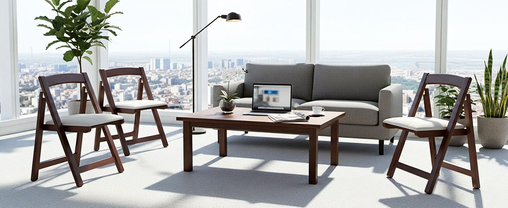 Klappstühle mit Polster Holzgepolsterte Klappstühle Tragbarer und Bereits montierter Klapp-Essstuhl für Gäste Küche Büro Hochzeit und Party