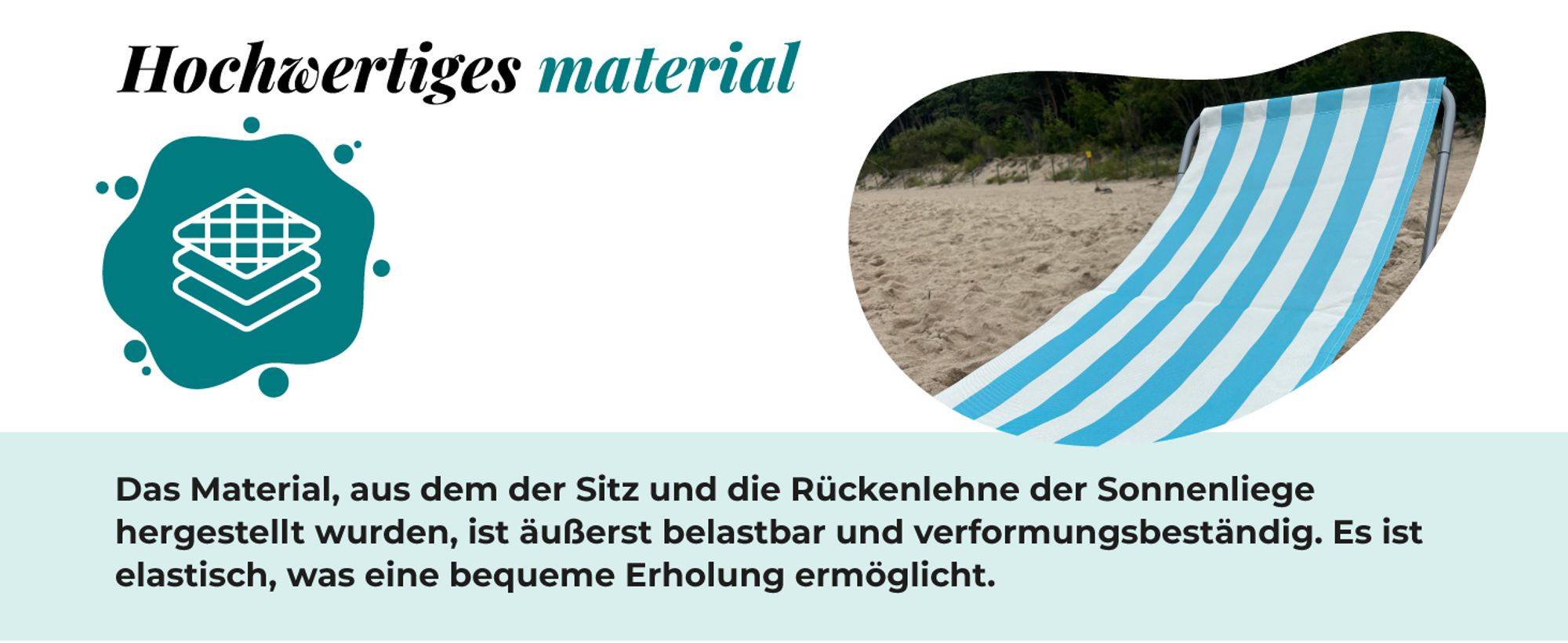 FEBE Sonnenliege Strandliege Liegestuhl Garteliege