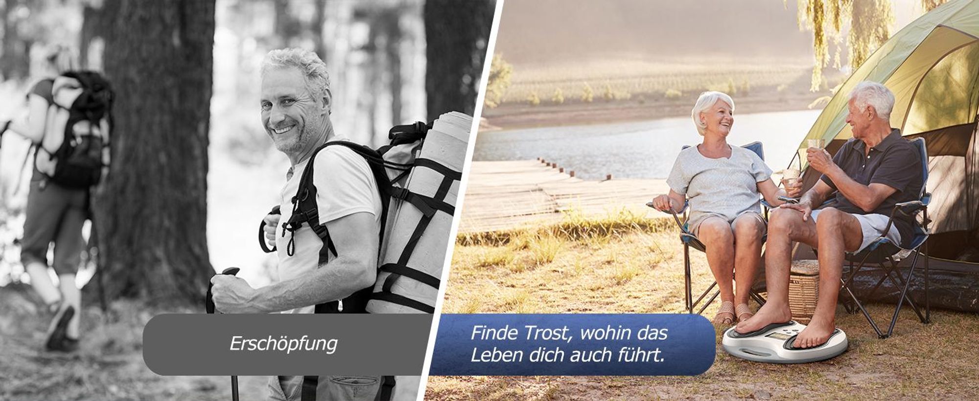 EMS Durchblutungsstimulator Fußmassagegerät | Reizstromgerät gegen Neuropathie & Schwellungen | Inkl. 4 TENS-Pads für Füße & Beine