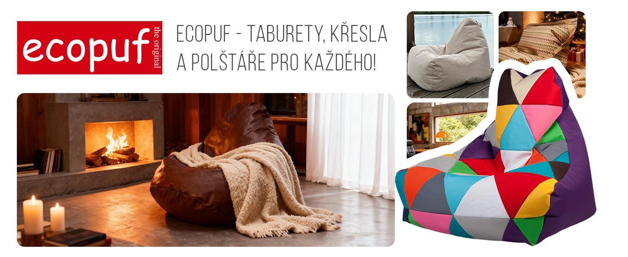 Ecopuf, sedací vak Ball, sedací vak, sedací vaky Gaming Sack, Černá E14, M