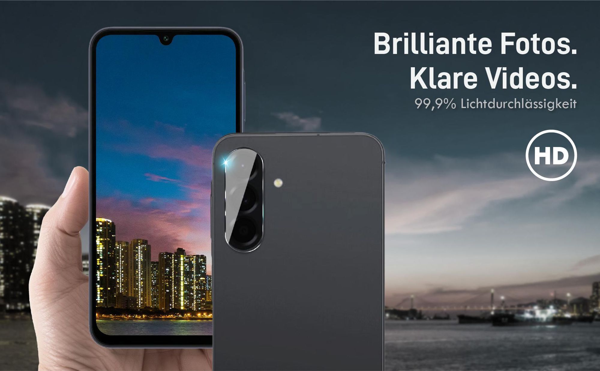 Brilliante Bildqualität mit dem Samsung Galaxy A26 5G dank 99,9% Lichtdurchlässigkeit