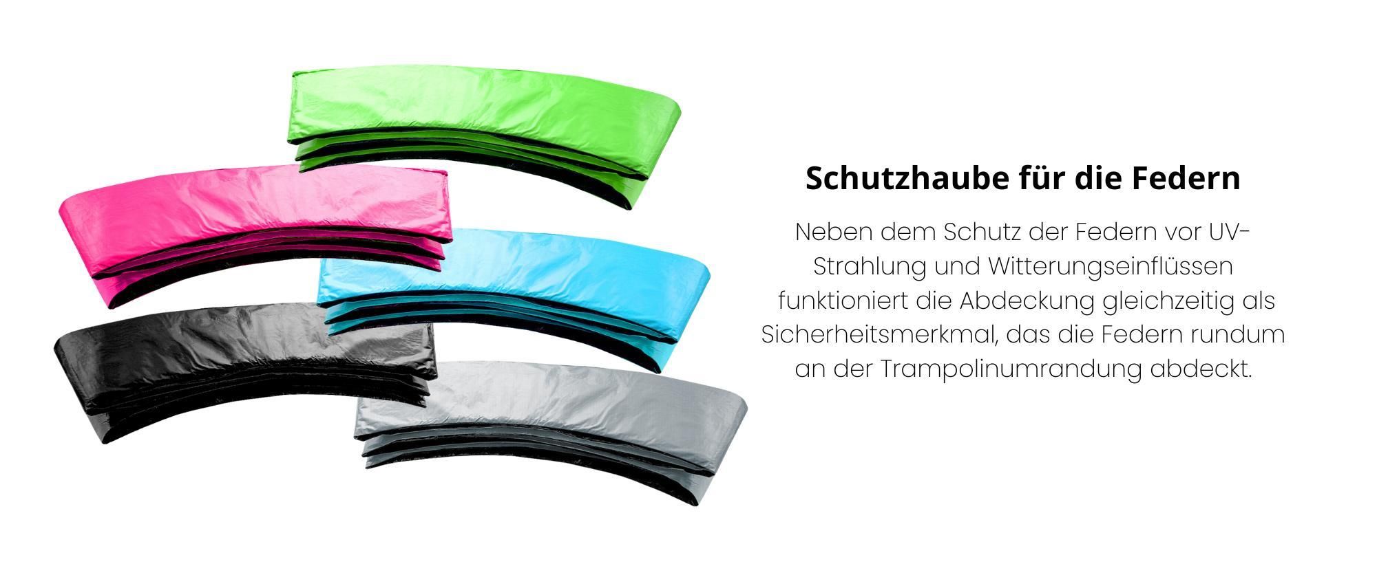 Aga SPORT EXCLUSIVE Trampolin, 244 cm 8 ft Hellblau, Kindertrampolin, Gartentrampolin mit Sicherheitsnetz + Sicherheitsnetz + Leiter