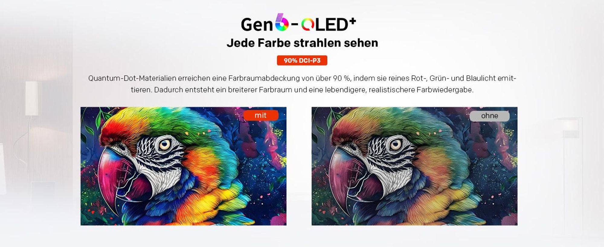 coocaa 55 Zoll (139cm) QD-MiniLED 4K UHD Smart TV – Google TV, 93% DCI-P3, HDR10+, Dolby Digital Plus, Triple Tuner, Bluetooth | Perfekt für WM 2026