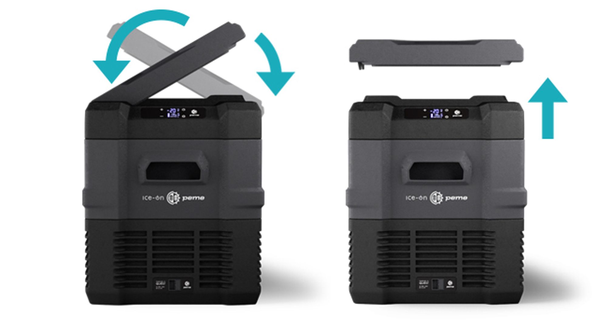 PEME Quest 40 Kompressor Kühlbox 35 L Elektrische Gefrierbox Autokühlschrank 12V 24V 230V LKW Camping Kühlschrank App Auto USB Innenbeleuchtung -20°C