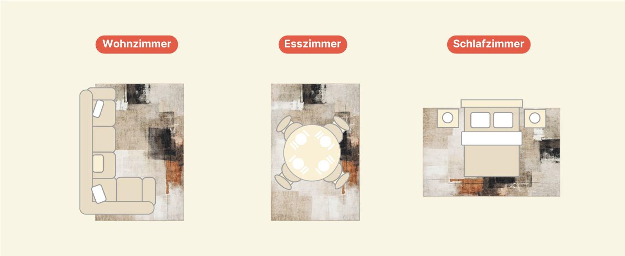 TAPISO VENEZIA Wohnteppich Modernes Design  200 x 300 cm