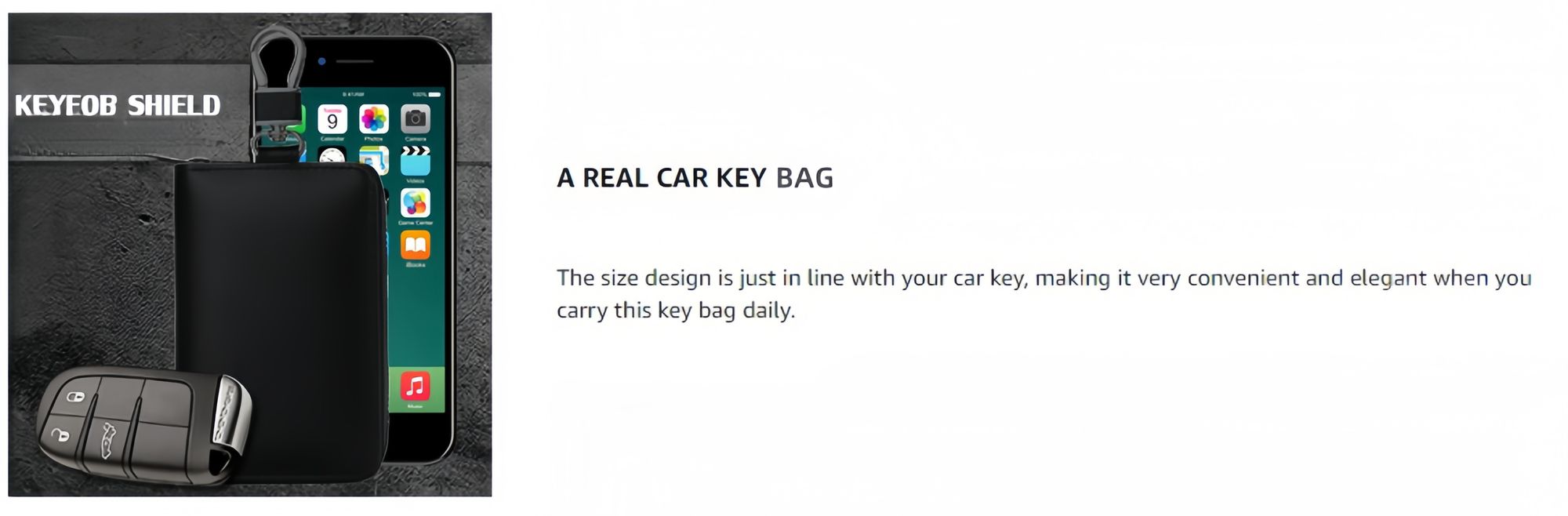 Keyless Go Schutz Tasche - RFID Abschirmung Für Autoschlüssel - Diebstahlschutz Für Funkschlüssel