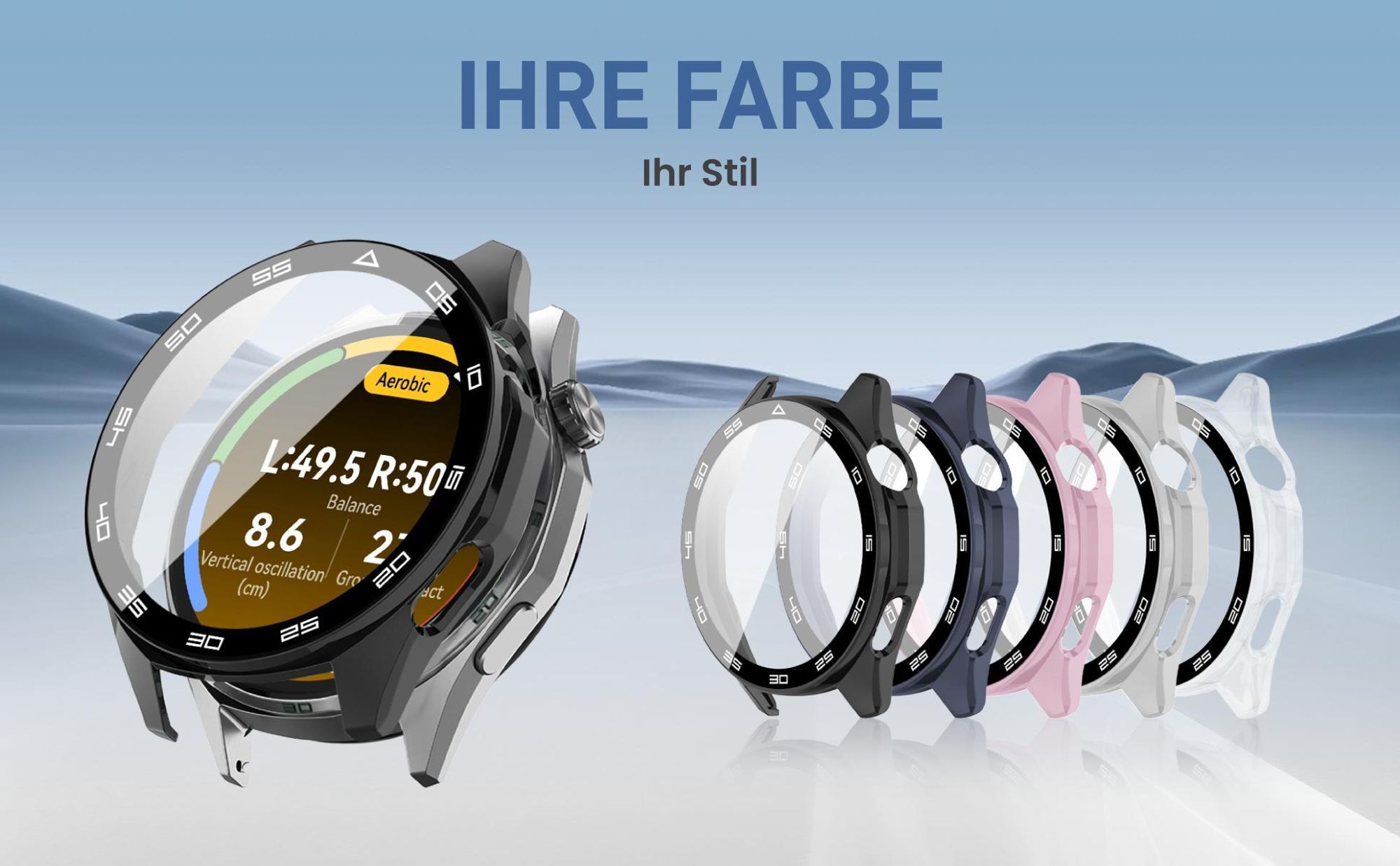 Cover Front Back für Huawei Watch GT6 46 mm in verschiedenen Farben