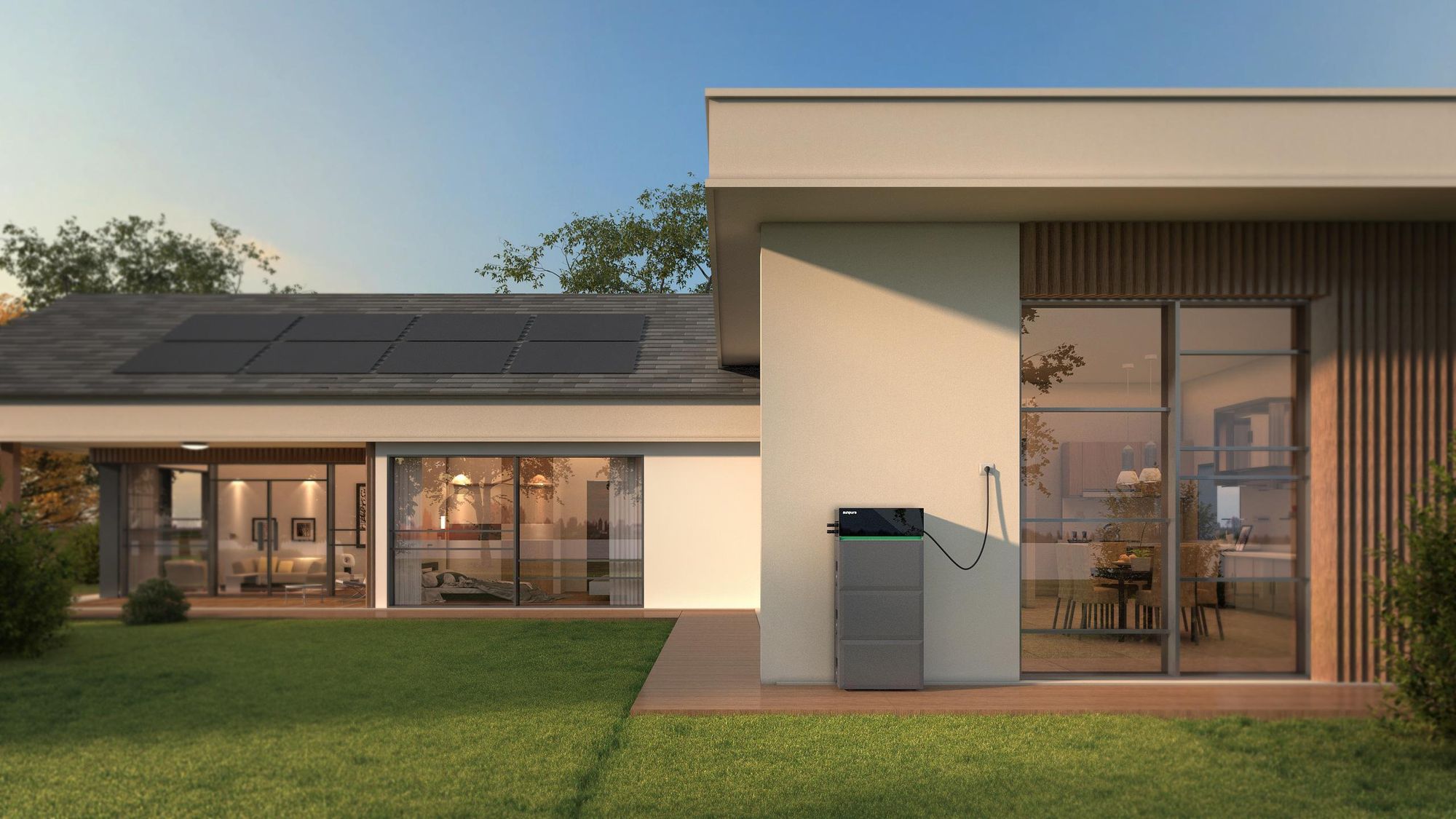 Balkonkraftwerk Speicher, Sunpura S2400 All-in-One Speichersystem Energiespeichersystem 2,4 kWh (bis 9,6 kWh erweiterbar) mit 2x Smart Plug