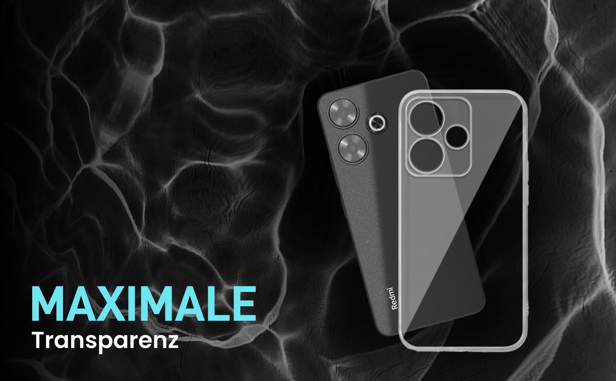 Flexible, exakt passgenaue Smartphonehülle für Xiaomi Redmi 13