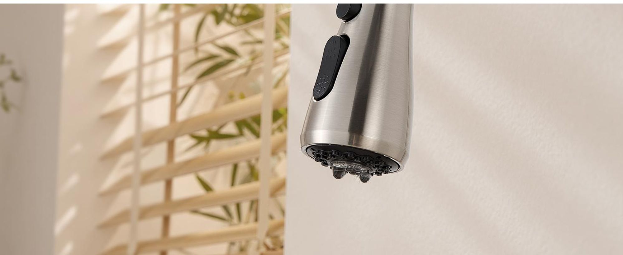 Niederdruck-küchenarmatur Edelstahl Gebürstet Ausziehbar, Wasserhahn Küche mit Schlauch 360° Drehbar, Spültischarmatur Cecipa MAX, DVGW