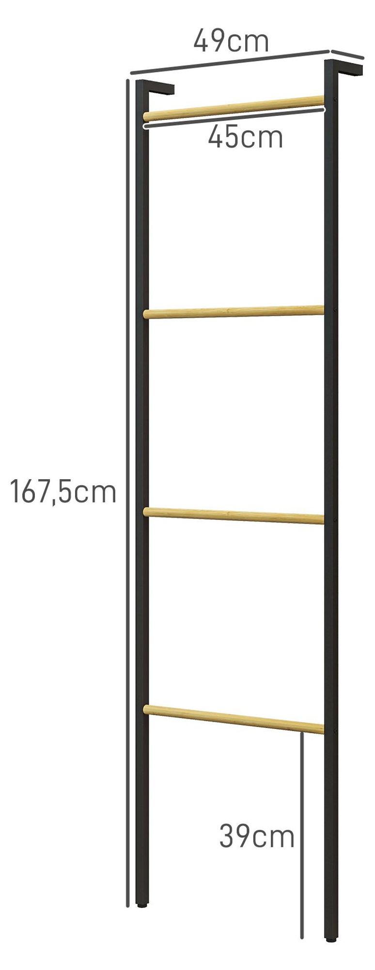 freistehend ohne Badetuchhalter schmaler
