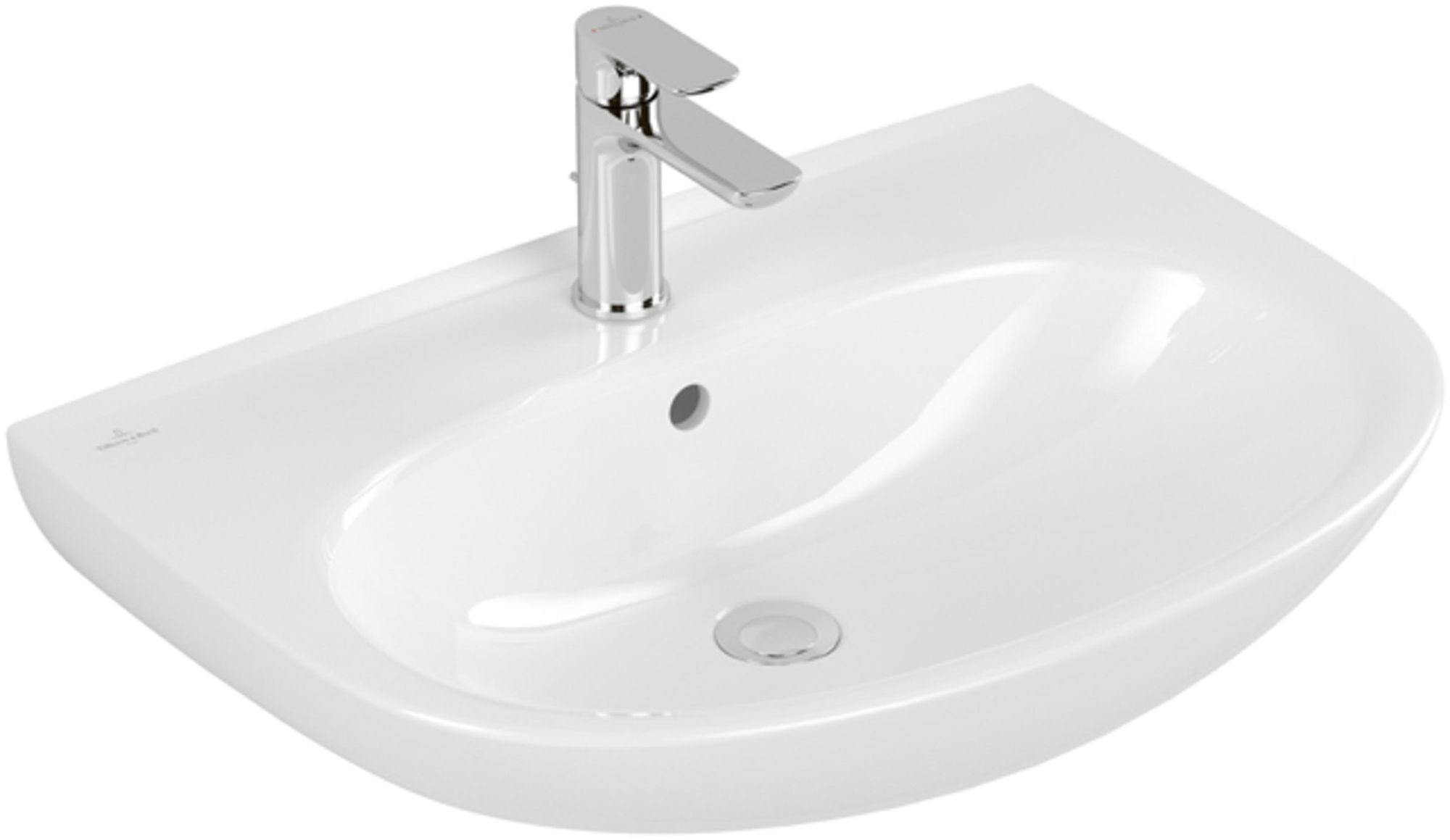 VILLEROY & BOCH O.NOVO Waschbecken oval 65 cm, weiß