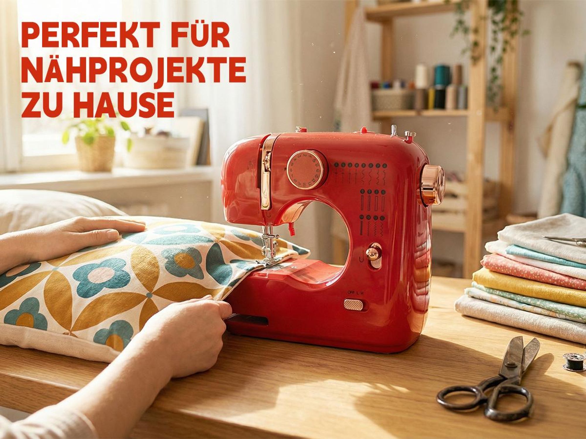 Victool Mini elektrische Nähmaschine Multifunktional,16 Stiche Doppelnadel