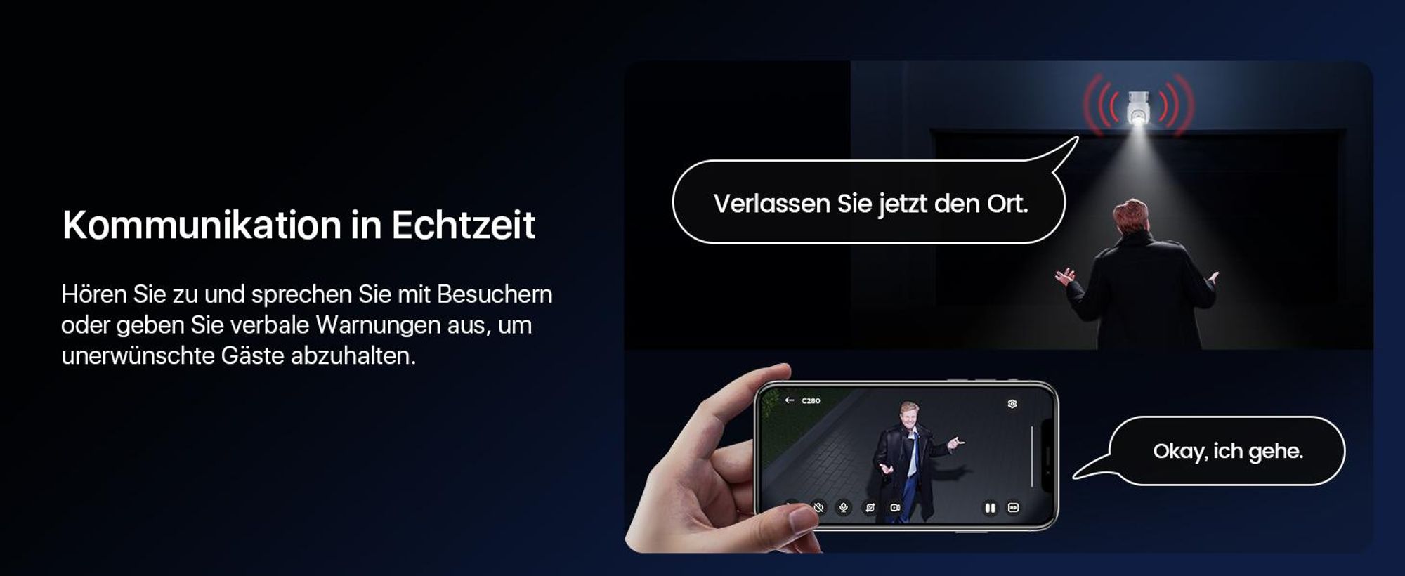 ZOSI 3K 5MP Wi-Fi 6 Überwachungskamera Set mit 2X 360° PTZ WLAN Kamera Aussen, 64GB Karte, Personenverfolgung, Farbnachtsicht, 2-Wege-Audio, C280