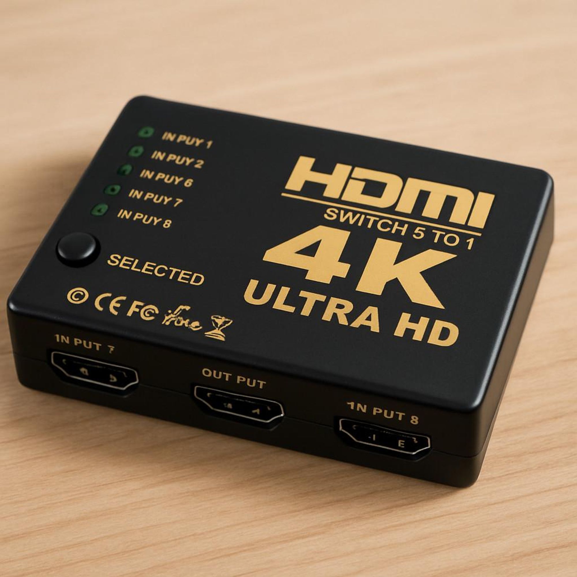 HDMI Umschalter Switch 5-Port 5 auf 1 Modell 5TO1 für TV PS4 PS5 Xbox Beamer
