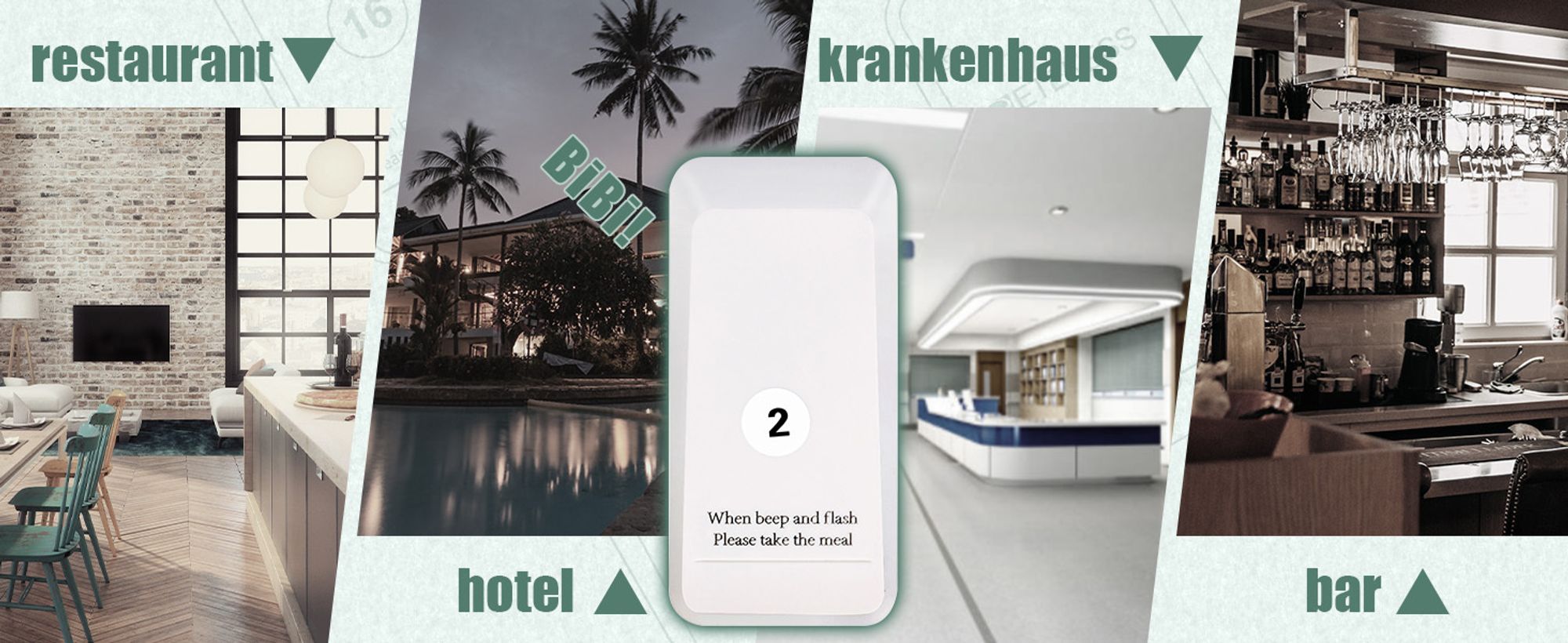 Retekess TD157 Restaurant Pager System, 16 Pager 998 Kanäle für Krankenhaus Restaurant Bar, Kundenrufsystem mit 2 Anrufmodus + Ferngespräch(Weiß)