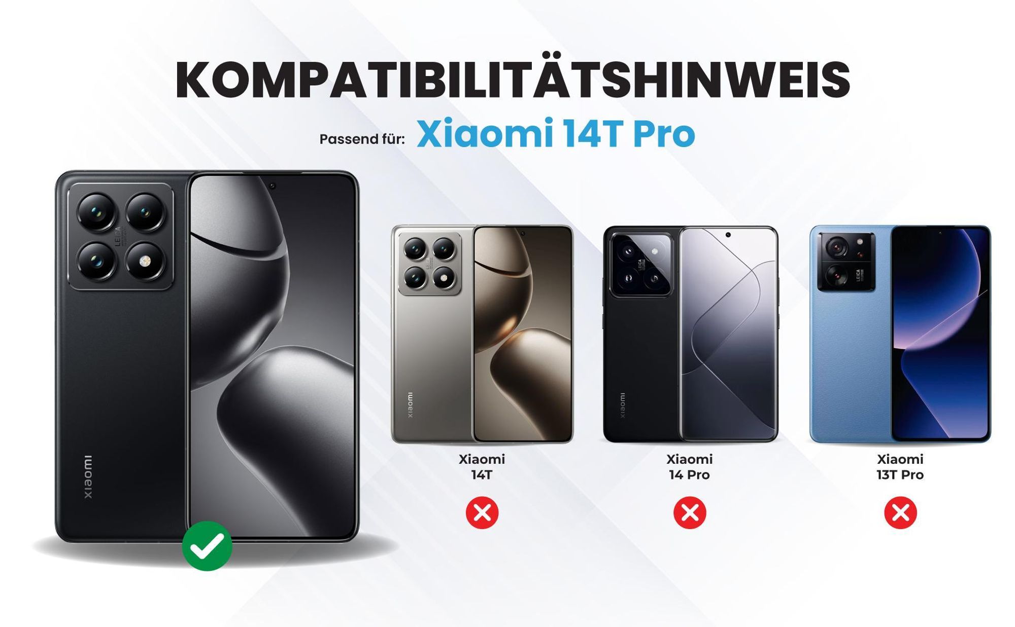 Kompatibilitätshinweise Hülle für das  Xiaomi 14T Pro
