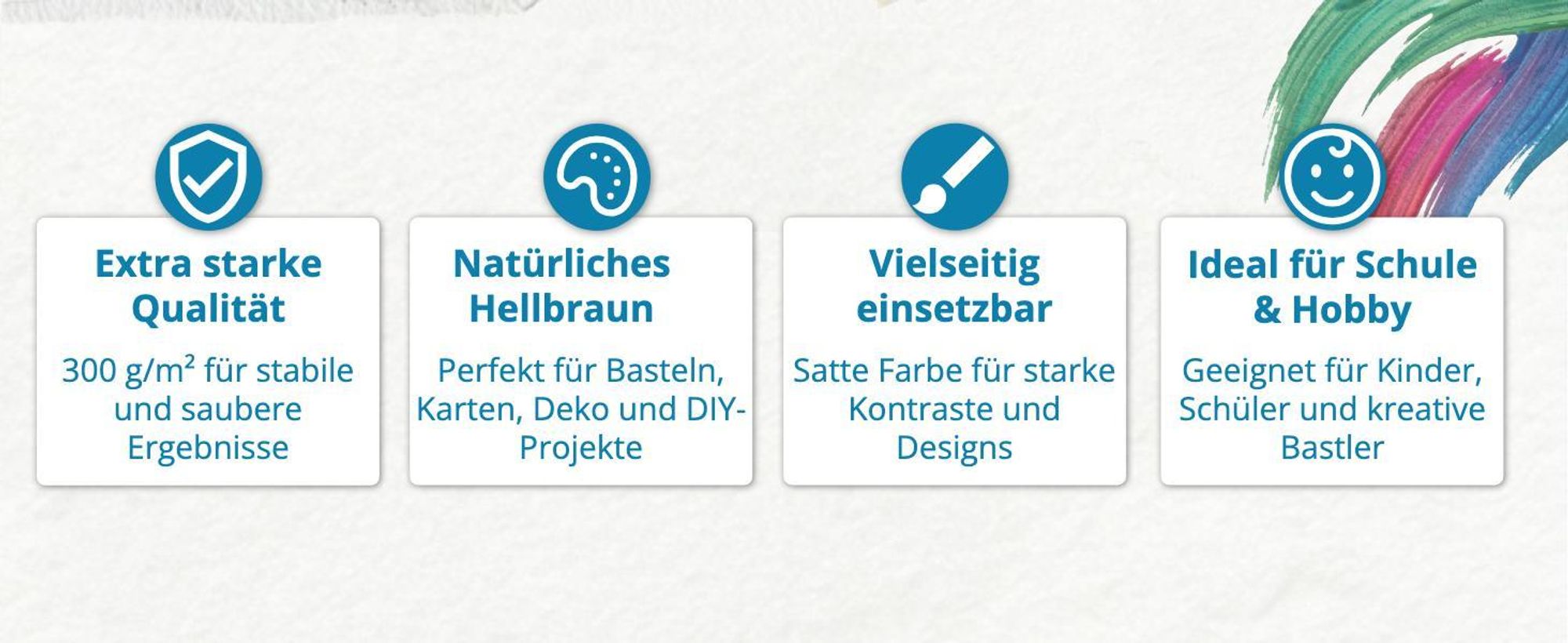 itenga Fotokarton - A4 300 g/qm hellbraun 25 Blatt