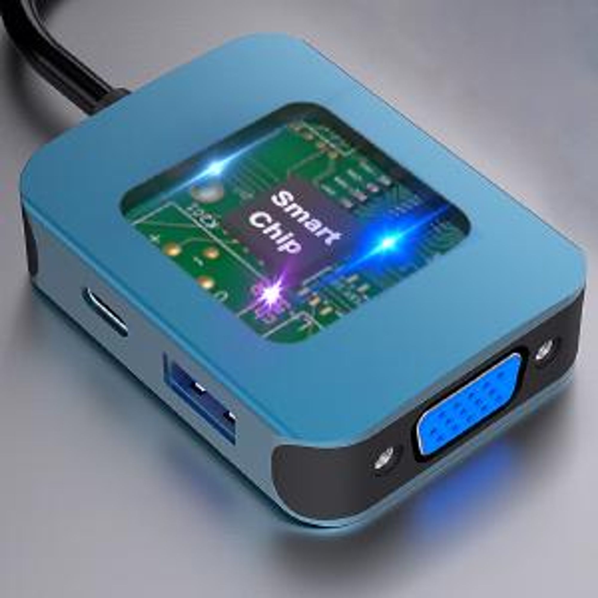 BENFEI Hubs USB C Hub 4in1 Adapter mit HDMI VGA USB PD