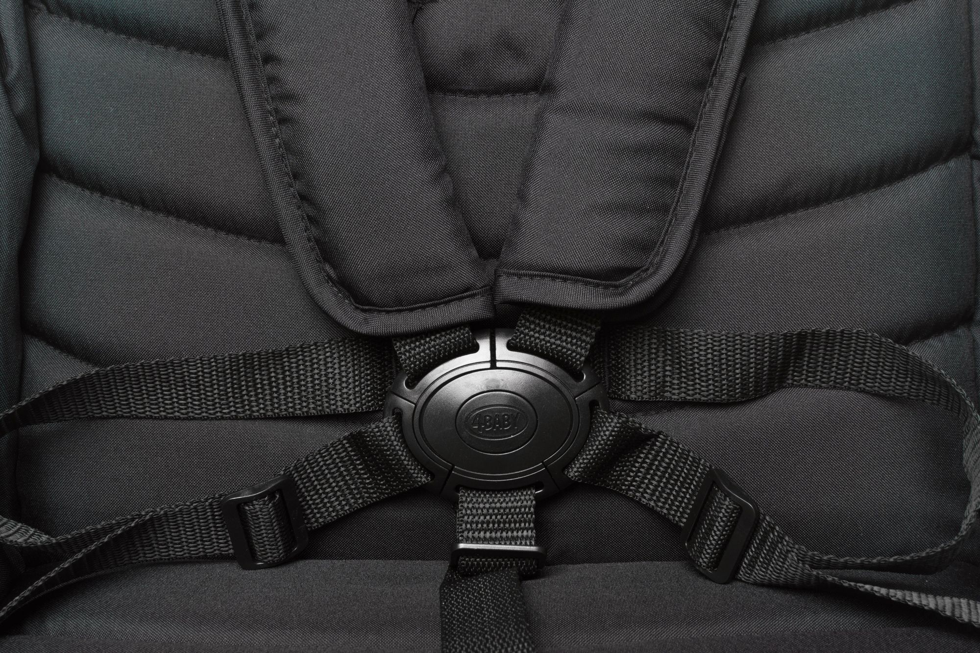 4Baby | Wózek spacerowy - Czarny - Lekki, kompaktowy, stabilny - Do użytku w mieście i w terenie - Do 22 kg - Rapid