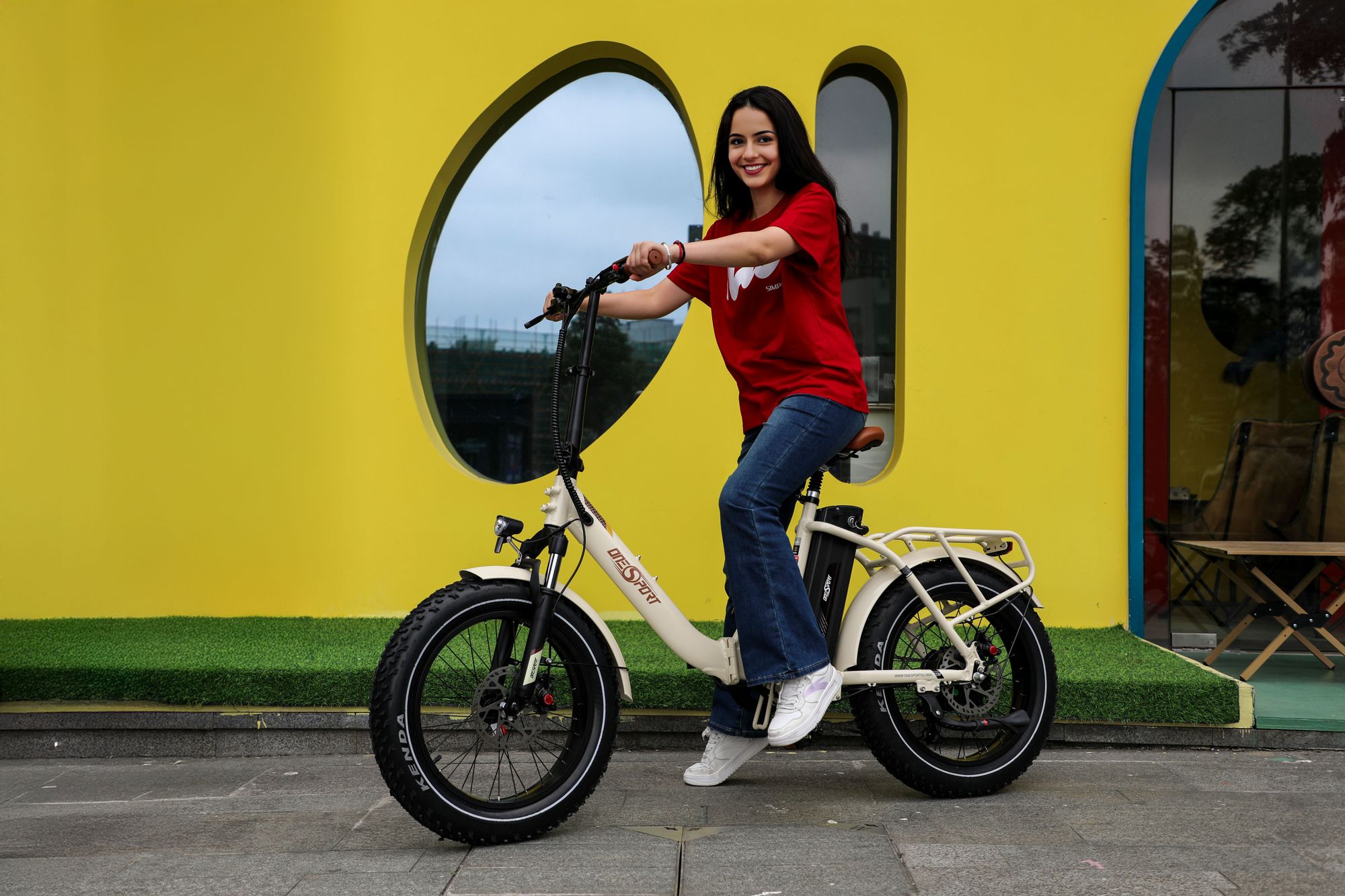 E-Bike Klapprad mit 48V 18Ah Akku bis zu 120km 20 *4.0 Zoll, 7-Gang SHIMANO Elektro Klapprad für Erwachsene 160 - 200 cm,E Klappfahrrad E Bike Faltrad