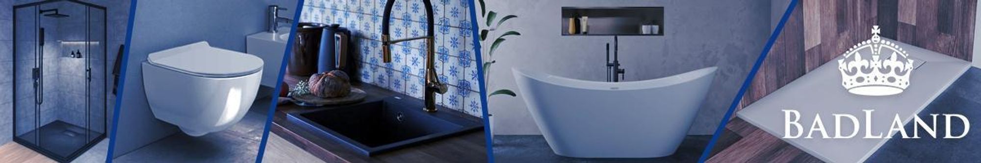 Wanna Akrylowa Zestaw 4w1 Asymetryczna 180x125 Lewa Biała + Obudowa Akrylowa, Nowoczesny Premium Syfon i Nogi (stelaż) w komplecie | BADLAND INTIMA