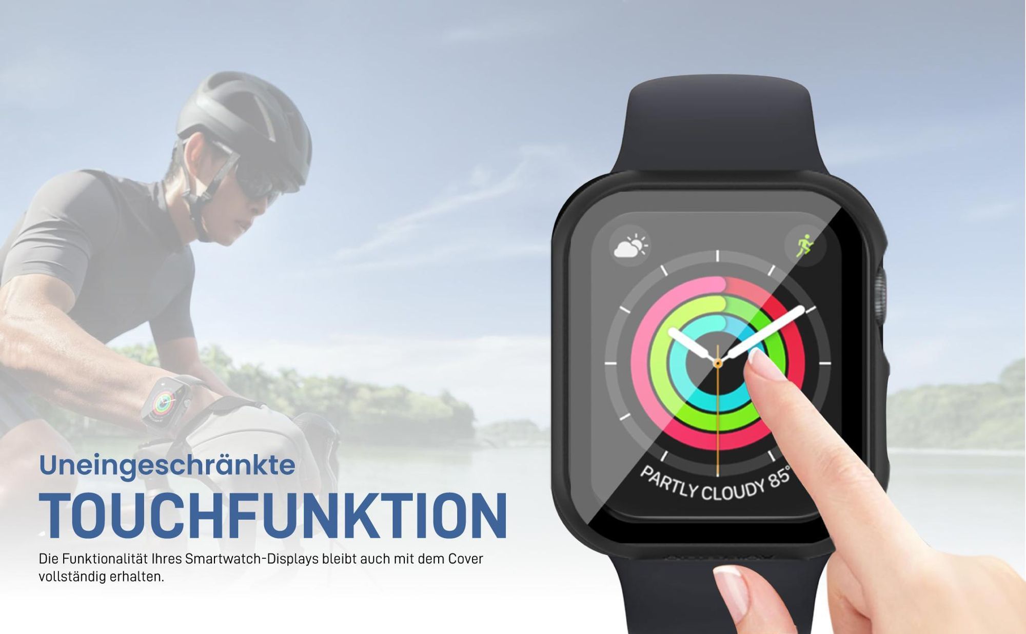 Transparent Watch Bumper für Apple Watch Series 10 / 11 46 mm mit Aufprallschutz