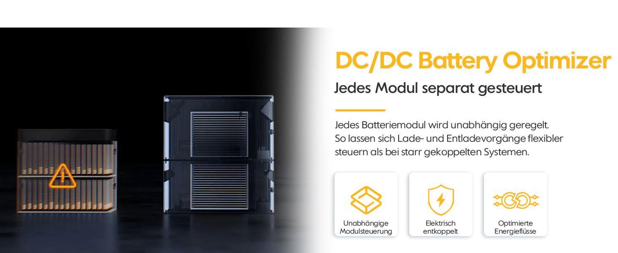 Balkonkraftwerk Speicher TSUN DCU2000Lite 2kWh (bis 10 kWh erweiterbar), 314Ah Industriezellen, 2400W PV Input mit Dual MPPT, Plug & Play (0% MwSt)