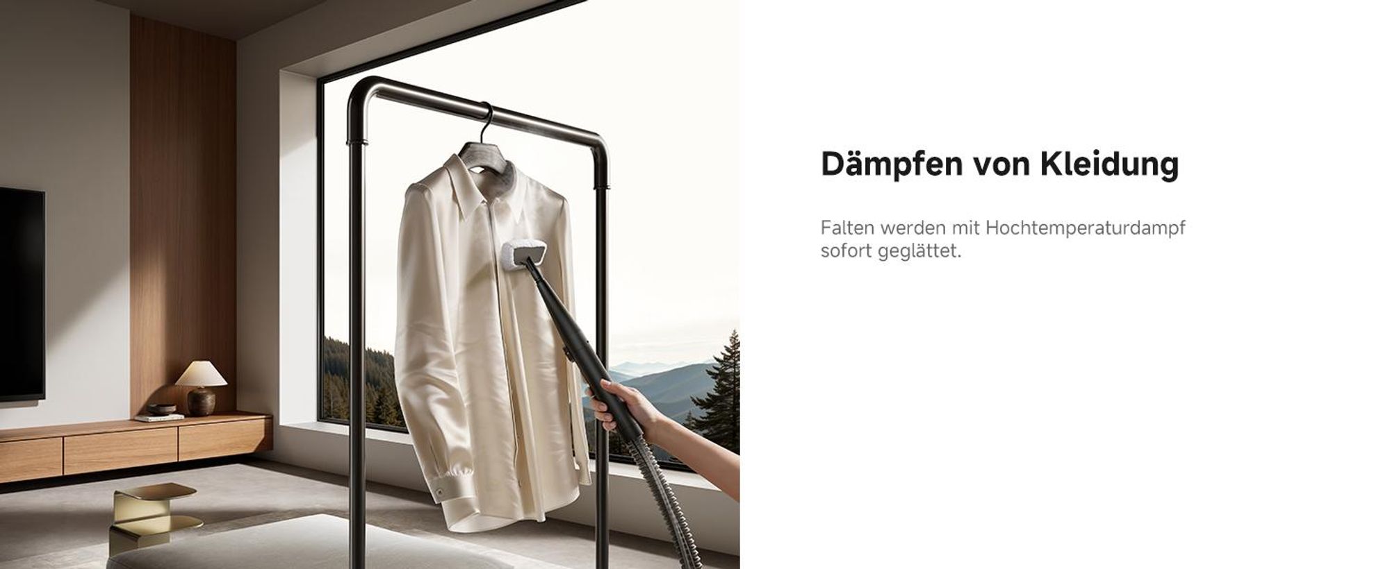 MOVA S10 Dampfreiniger – Mühelose Komplettreinigung für das ganze Zuhause, 9-in-1 Multifunktionsset, 4 Reinigungsmodi