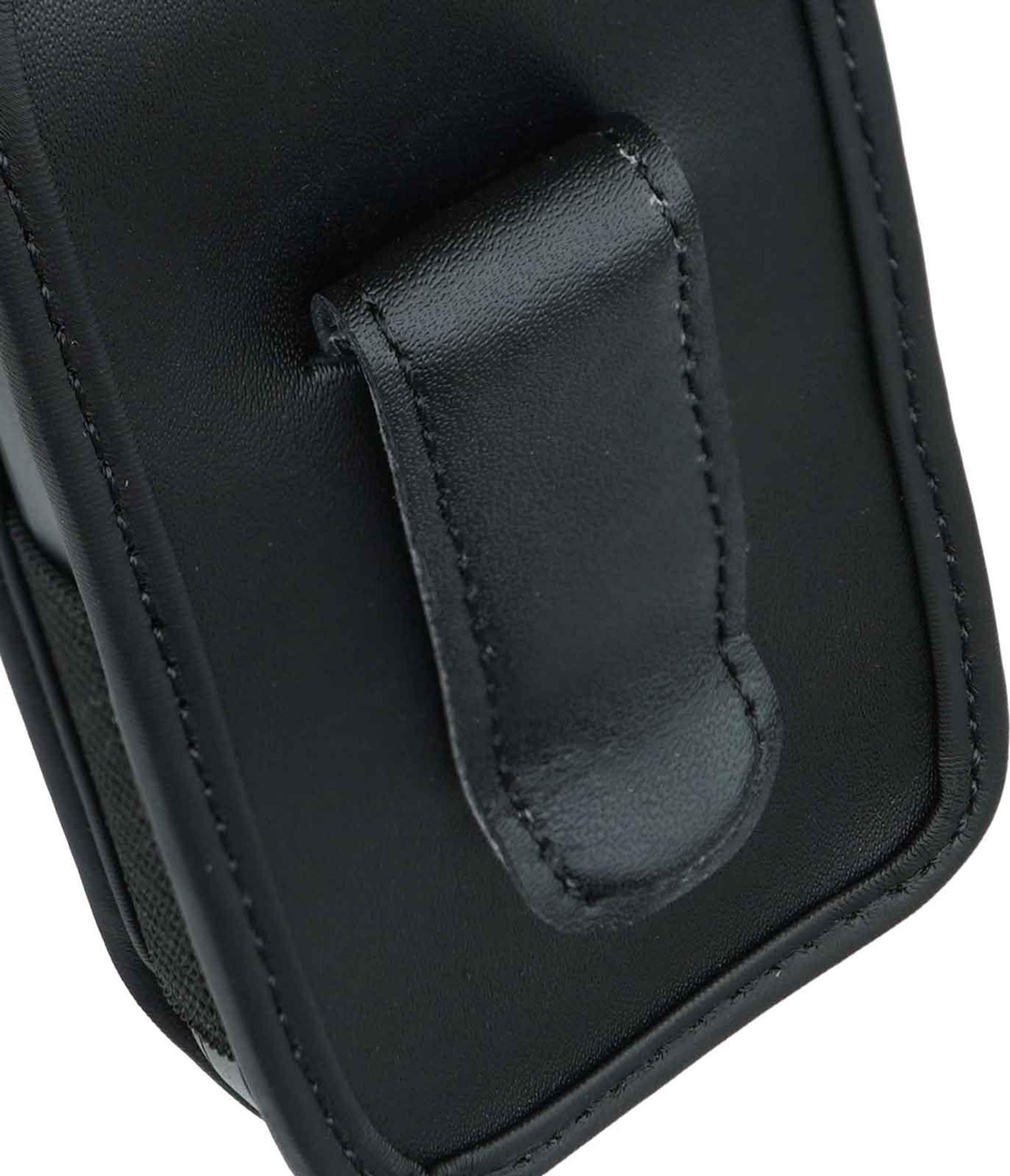caseroxx Ledertasche mit Gürtelclip kompatibel mit Uleway G180 Seniorenhandy aus Echtleder, Tasche mit Gürtelclip und Sichtfenster Bild 5
