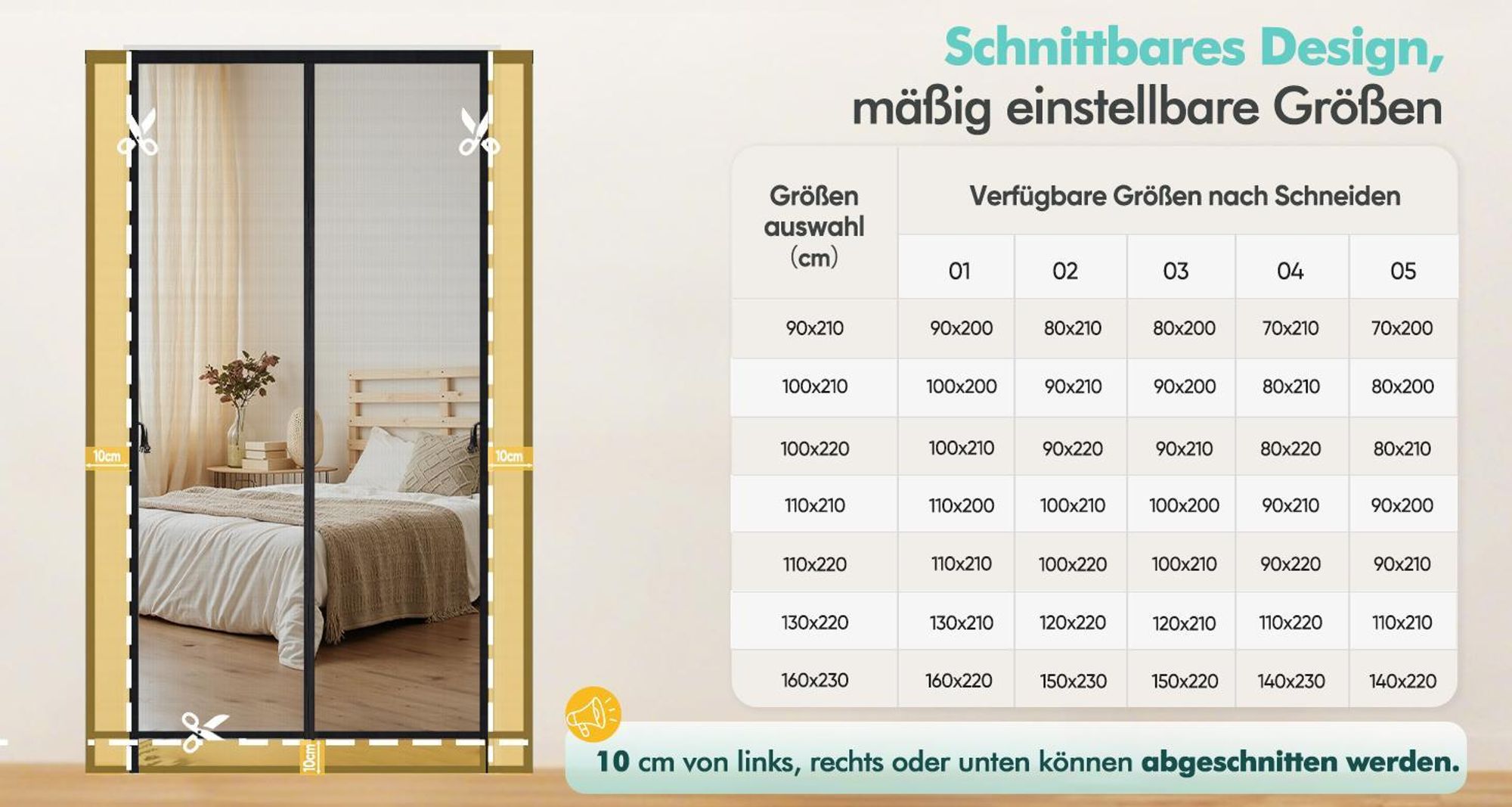 Sekey Insektenschutz Magnetisches Fliegengitter für Balkon ohne Bohren Mückenschutz Tür, Fliegenvorhang mit Magnetverschluss für Balkontür 70x210 cm