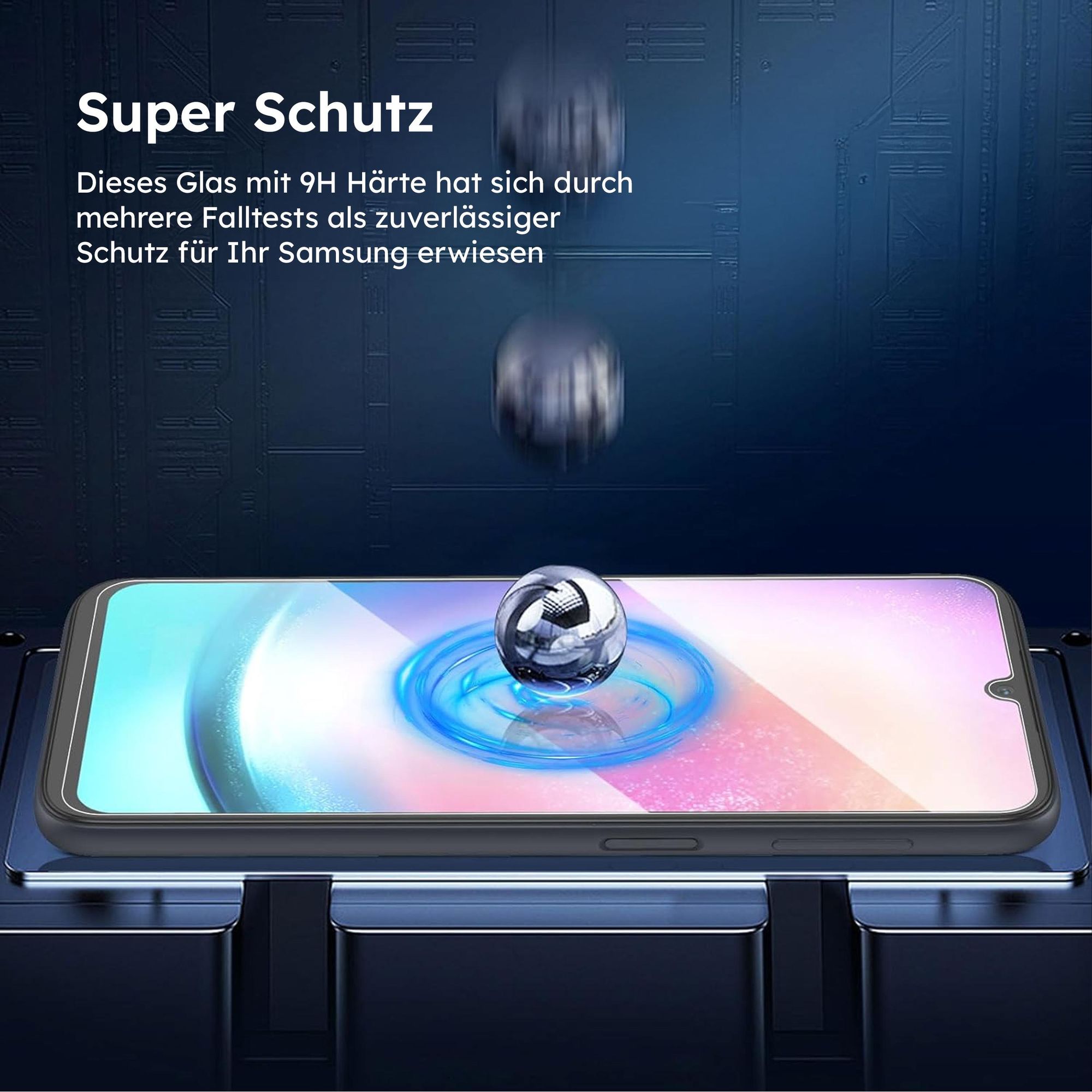 alkaya. Samsung Galaxy A34 Displayschutzglas, Panzerglas, Schutzfolie - Transparent