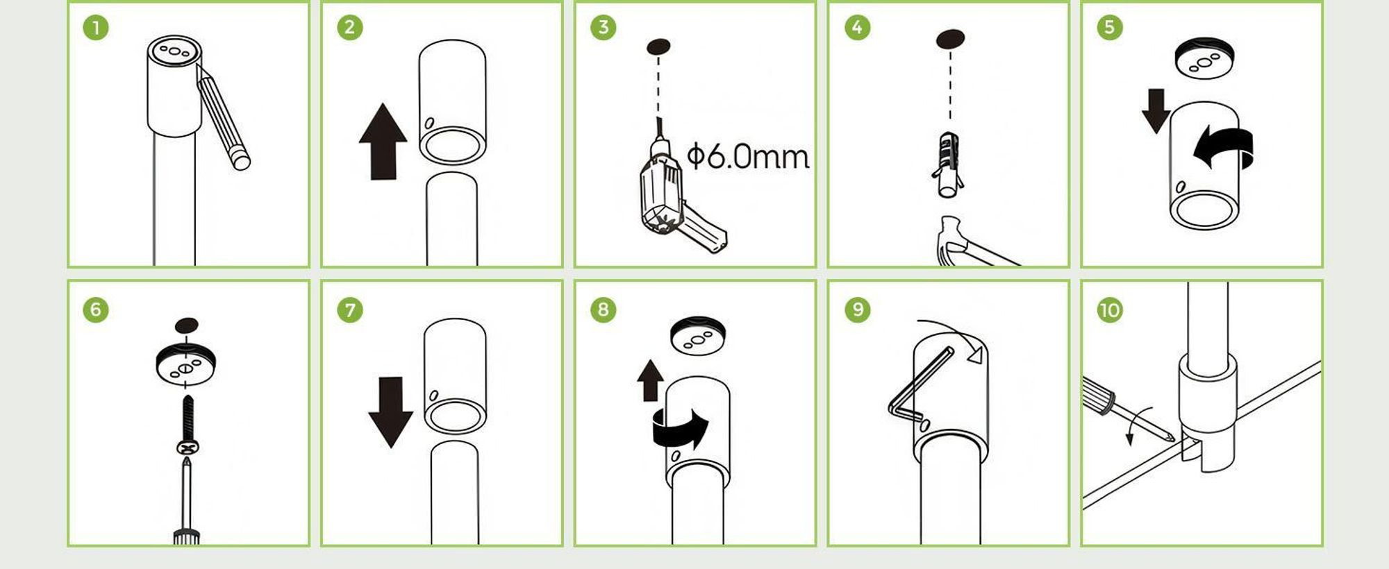 S'AFIELINA Barra stabilizzatrice per doccia in acciaio inox, rotonda, regolabile (lunghezza), per vetro 6-10 mm, anche per soffitto, ideale per cabine doccia, 2 pezzi