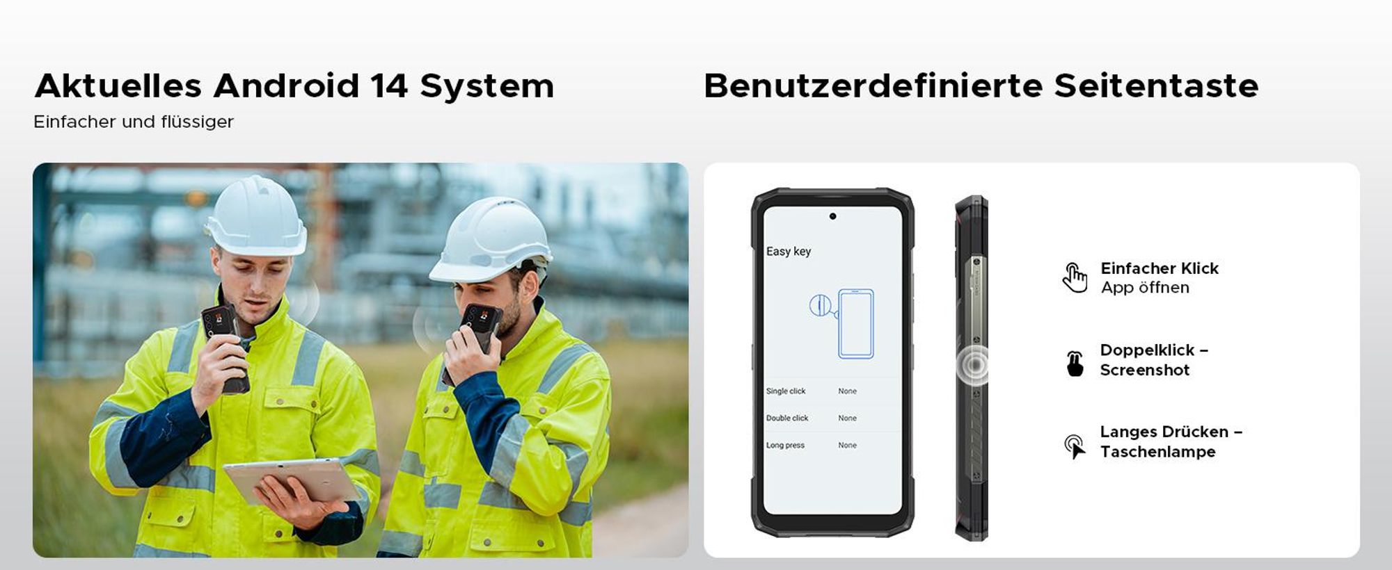 DOOGEE Blade20 Ultra Smartphone Handy, 1,54" Zusatzdisplay, 10300mAh Akku, 8GB+512GB, 6,6" 90Hz, 50MP, NFC, Fingerabdruck, IP68, ohne Vertrag