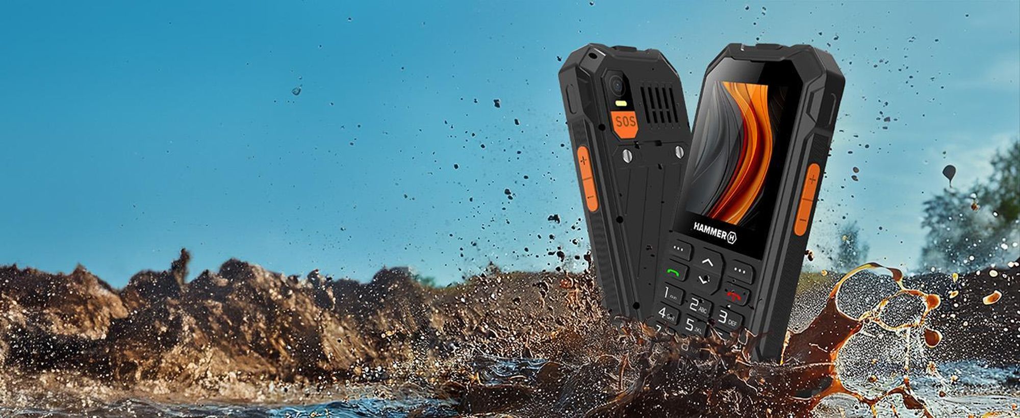 HAMMER 6 LTE Outdoor Tastenhandy Dual SIM Schwarz 48 MB / 128 MB