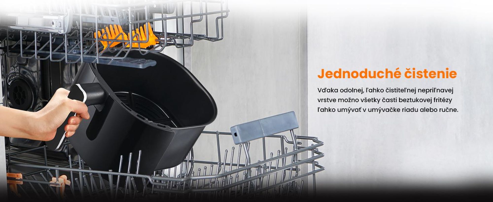 Extralink Air Fryer 4,2 l, teplovzdušná fritéza, 1300 W, dotykový displej, čierna