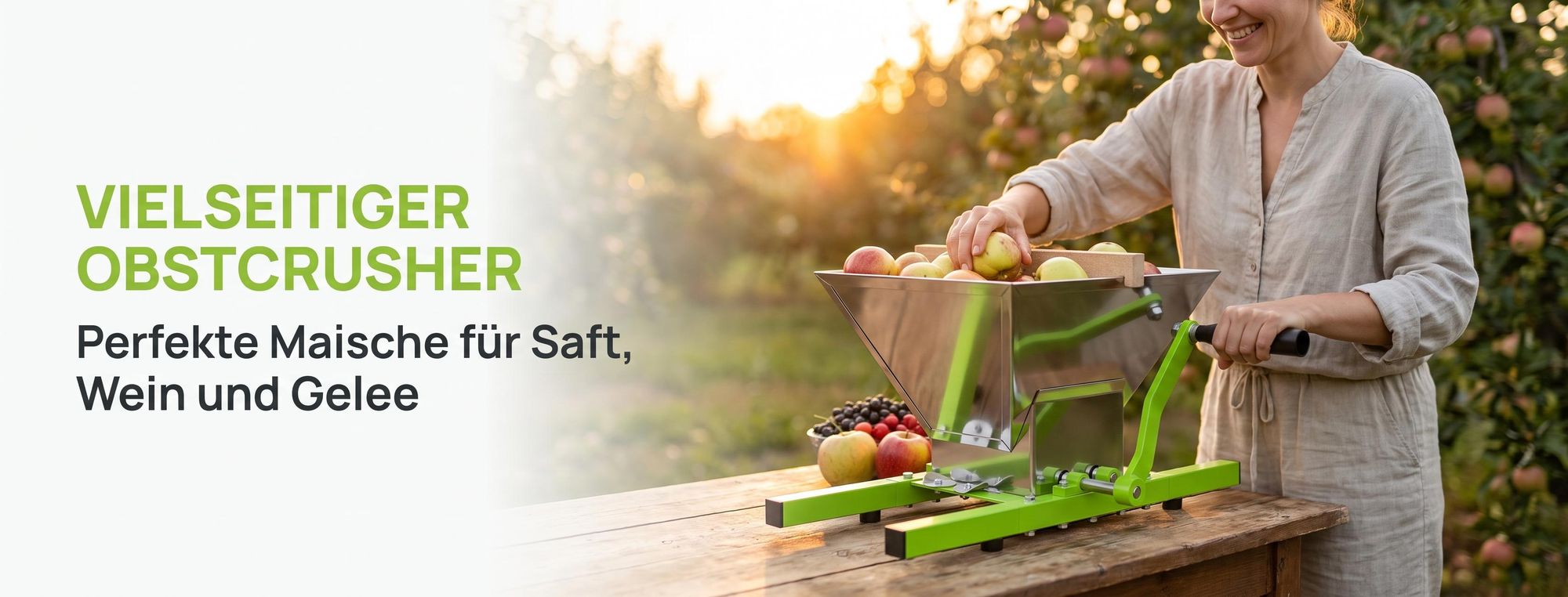 Vielseitiger Allrounder – optimale Ergänzung zur Obstpresse