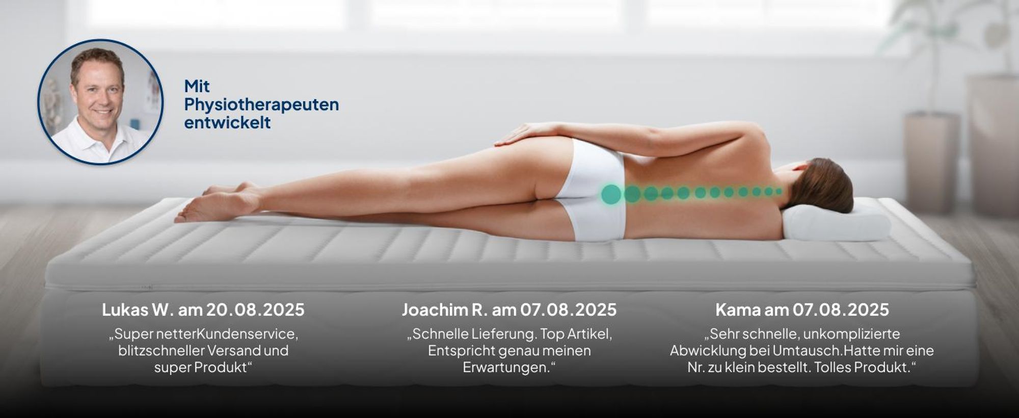 AM Qualitätsmatratzen | Premium 7 Zonen Tellerlattenrost | 90x200 cm | Germany | Kopf- und Fußteil verstellbar | Fertig montierter Lattenrost 90x200 cm