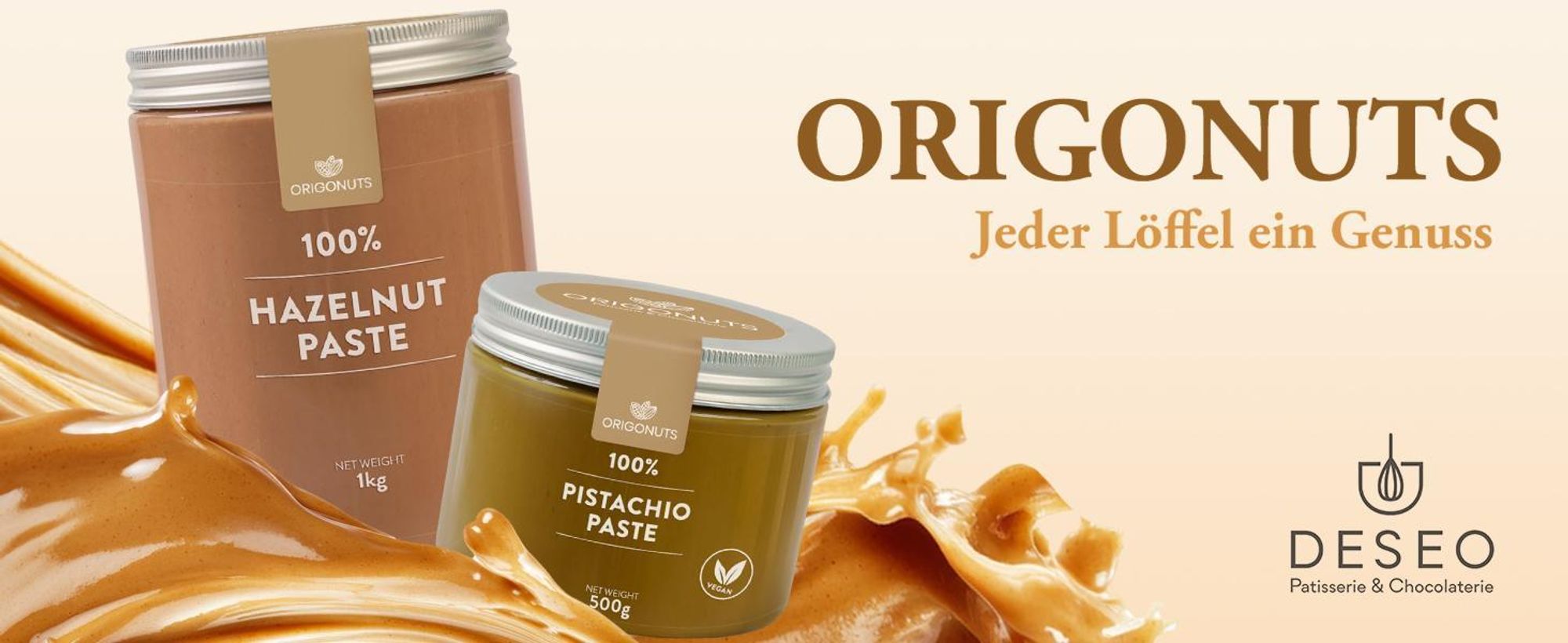ORIGONUTS, Pistazienpaste 100% Pistazien, Pistaziencreme, Pistazienmus, 1kg