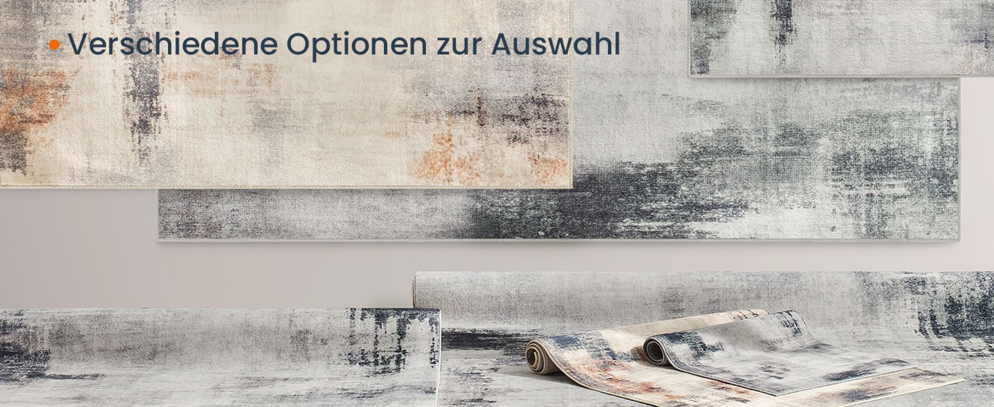 SONGMICS HOME Teppich, 160 x 230 cm, Wohnzimmerteppich, rutschfester Teppich, moderner abstrakter Stil, für Wohnzimmer, Küche, Flur, Esszimmer