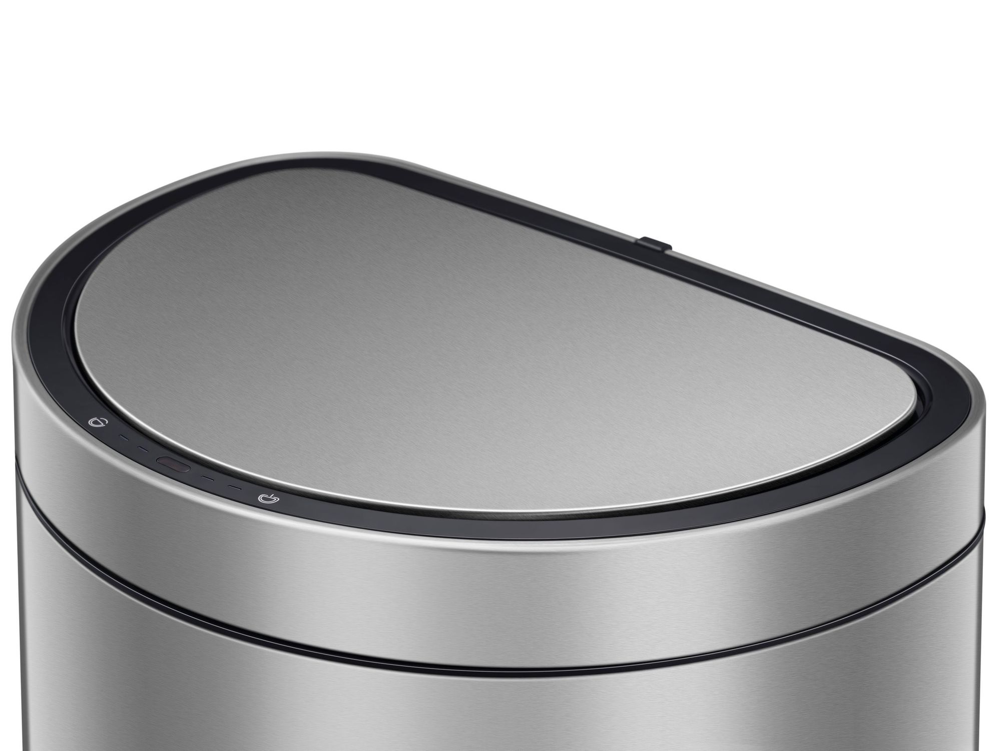 EKO - Mirage Semi-round Sensor Mülleimer 47 Liter - Stainless steel   - Matt Edelstahl