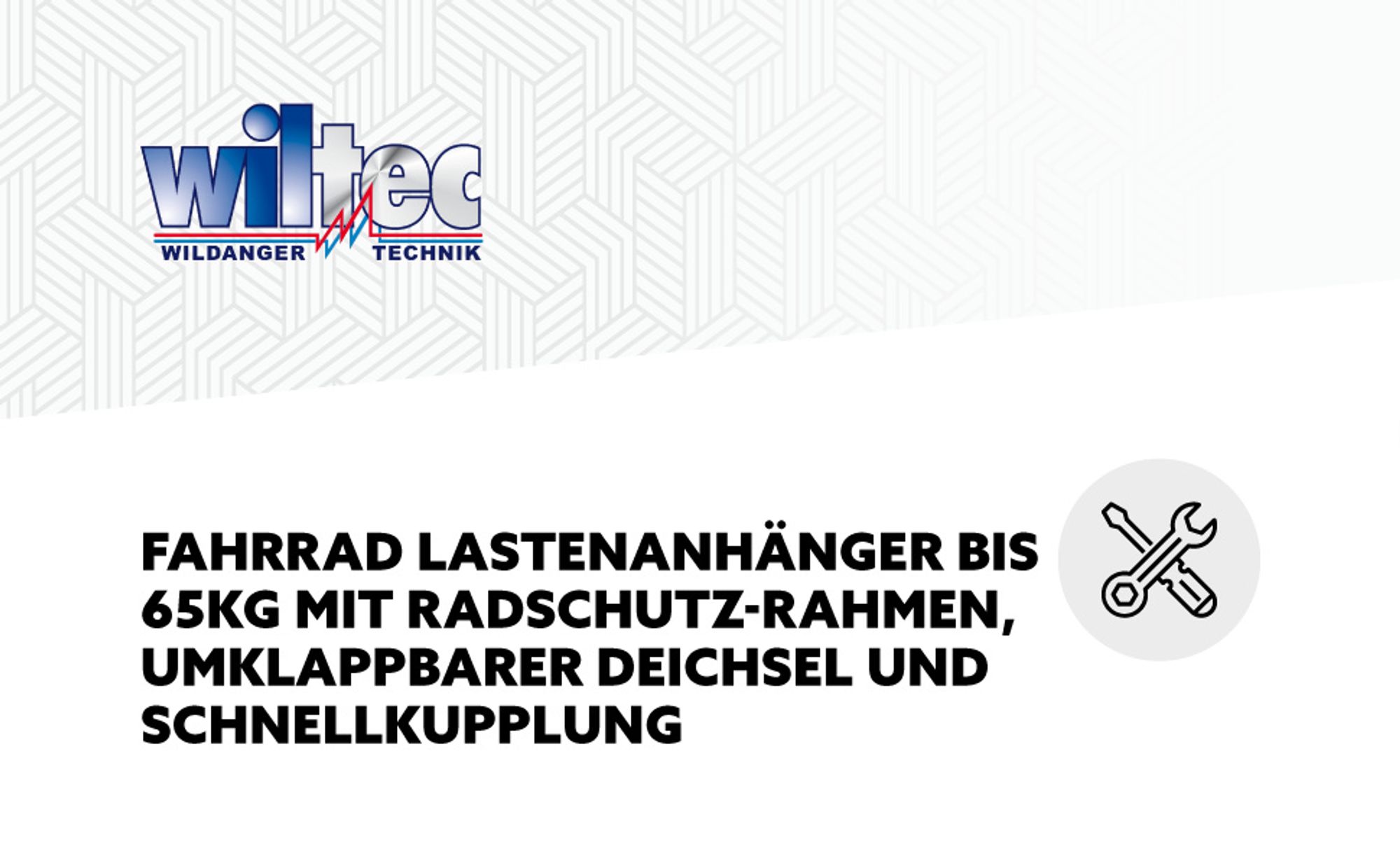 Wiltec Fahrrad Lastenanhänger 139x88x60 cm bis 65 kg, Fahrradanhänger mit Radschutz Rahmen, Deichsel klappbar & Schnellkupplung für Einkäufe, Urlaub, Radtouren