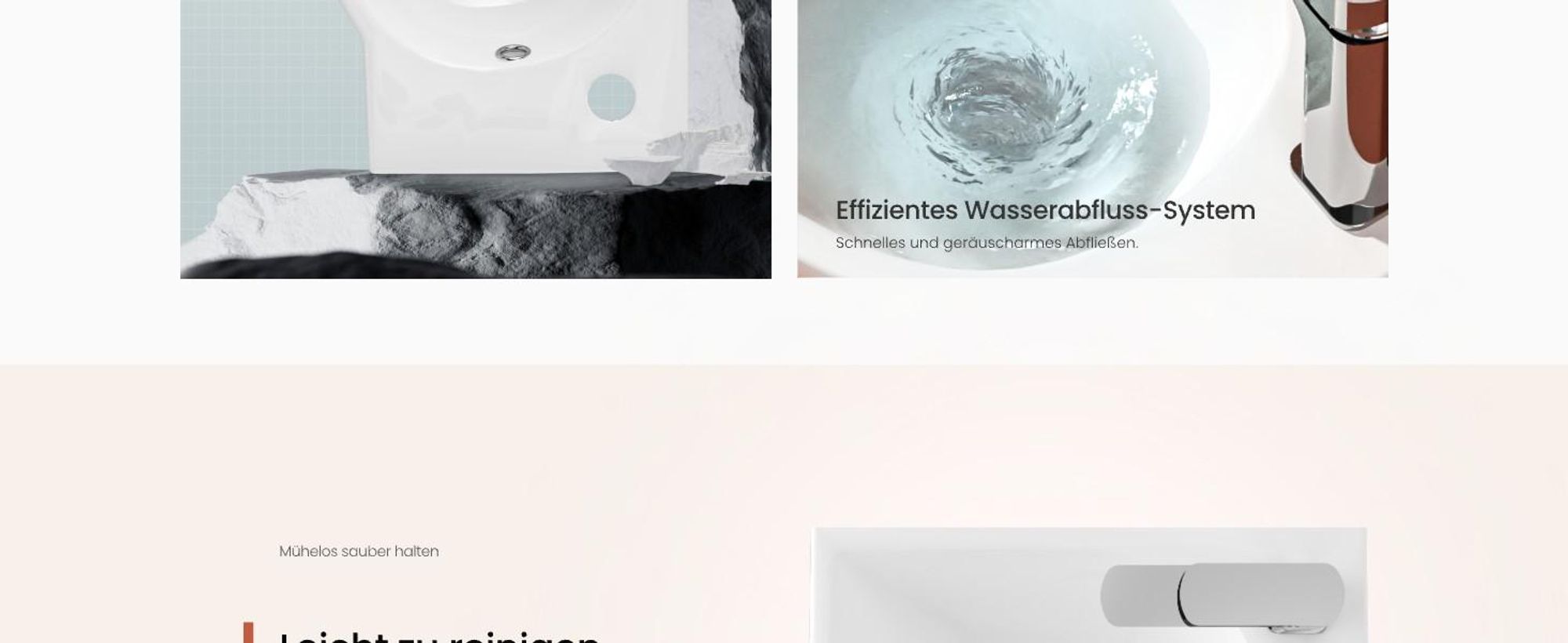 EMKE Asymmetrische Waschbecken mit Hahnloch rechts Kompaktes Hängewaschbecken für Gäste-WC kleines Handwaschbecken zur Wandmontage