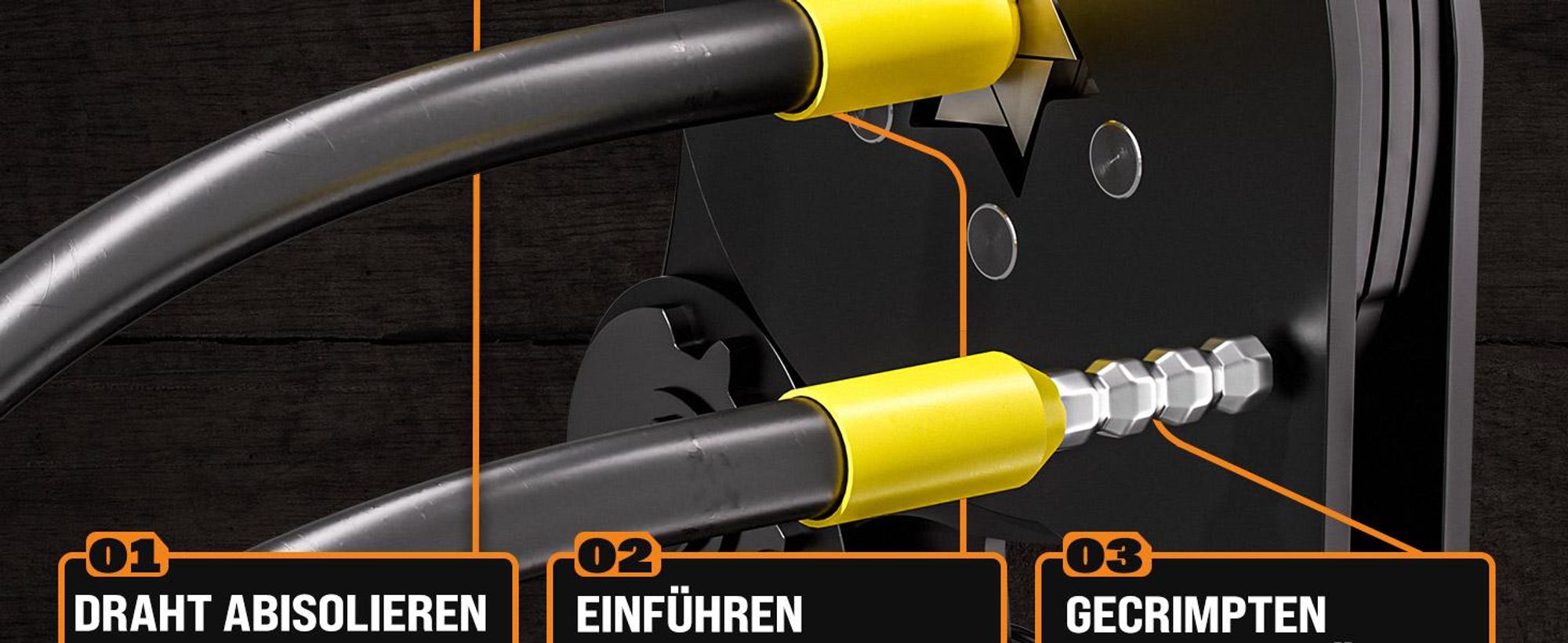 MONZANA® Crimpzange Sechskant 0,25-6mm² 2000tlg. Aderendhülsen Set Ergonomisch Plastikbox Kohlenstoffstahl inkl. Tasche Aderendhülsenzange Werkzeug