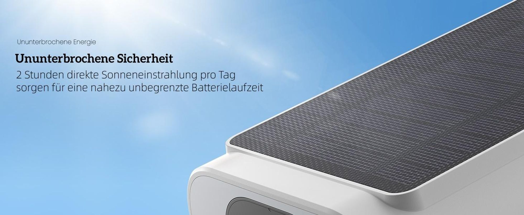 ieGeek 5MP Solar Überwachungskamera, Aussen Akku IP Kamera mit Solarpanel, 2-Wege-Audio, Nachtsicht, 2 stk