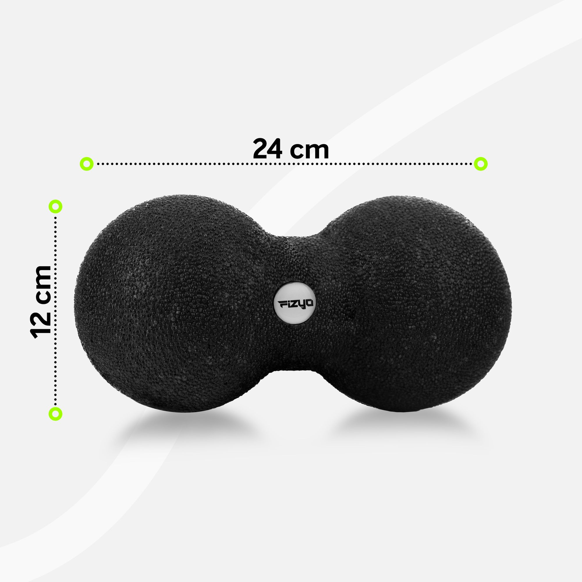 Produktfoto auf weißem Hintergrund: Massageball Duoball FIZYO 24x12 cm